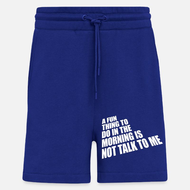 ne me parle pas - Short bio décontracté fabriqué en UE - Iconic Blue