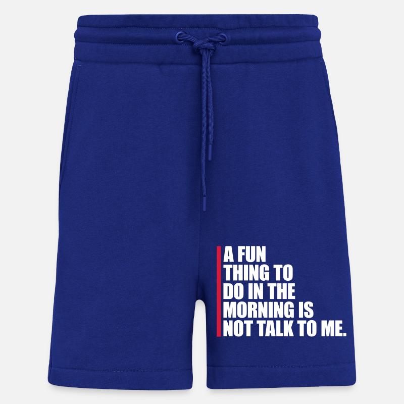 ne me parle pas - Short bio décontracté fabriqué en UE - Iconic Blue