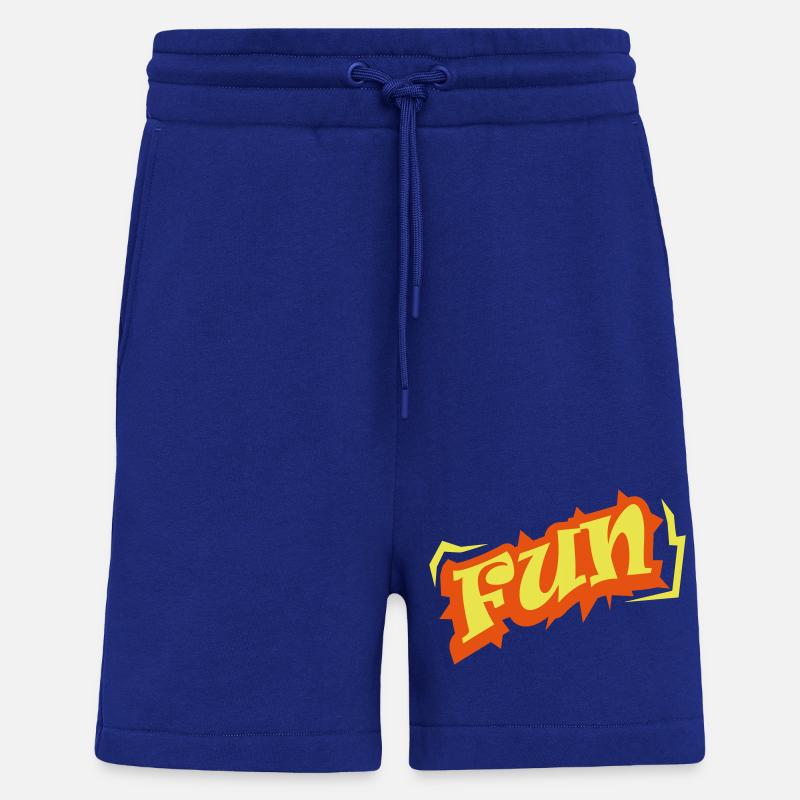 Word Fun Text Logo - Shorts - made by SPREAD - Iconic Blue