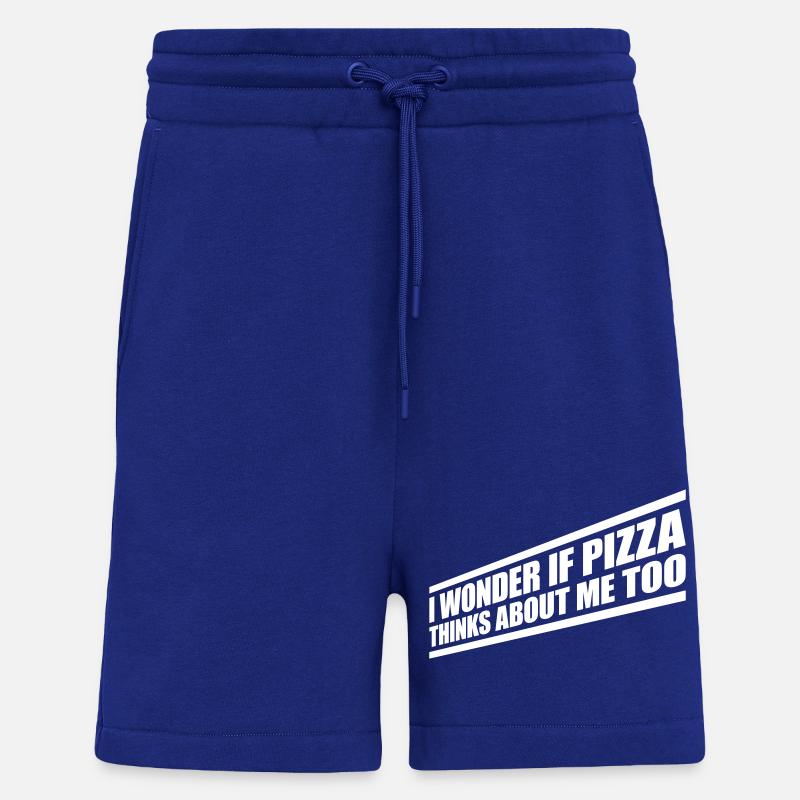 pizza thinks about me - Shorts - made by SPREAD - Iconic Blue