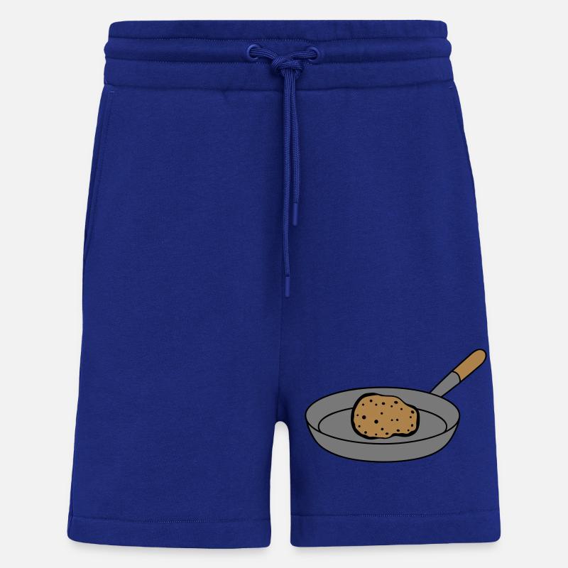 pommes de terre frites - Short bio décontracté fabriqué en UE - Iconic Blue