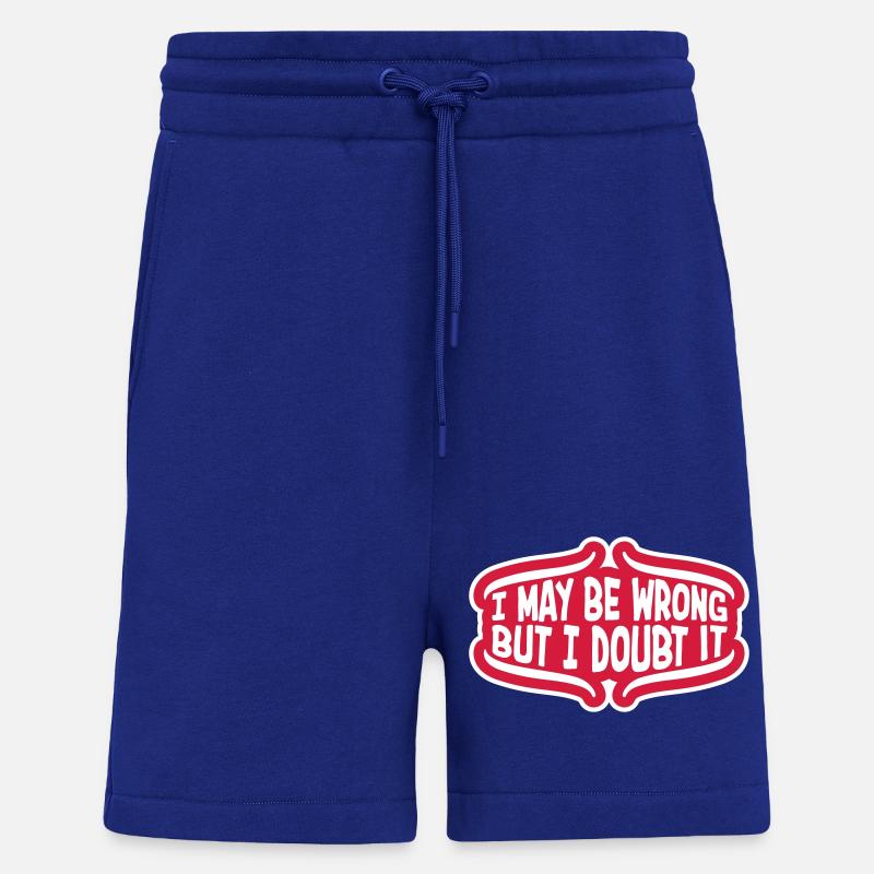 I may be wrong - Shorts - made by SPREAD - Iconic Blue