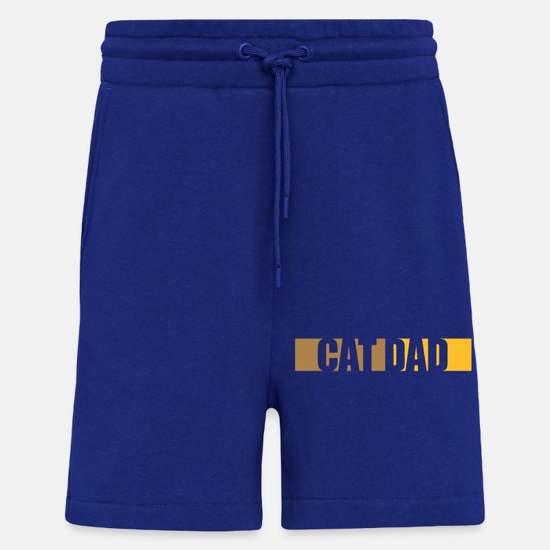 Conception de bar Cat Dad - Short bio décontracté fabriqué en UE - Iconic Blue