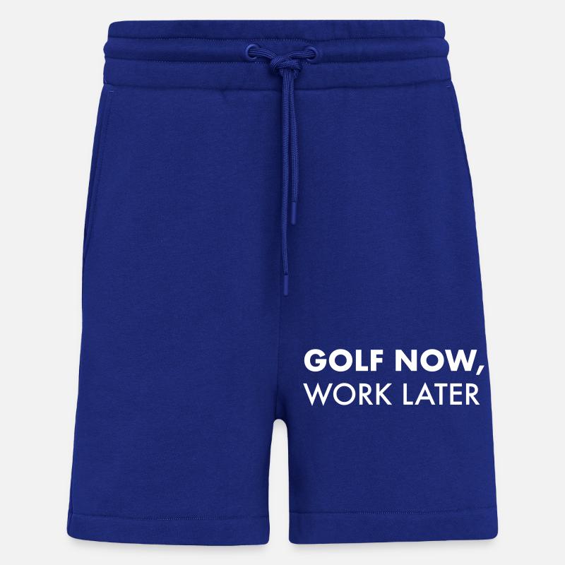 Golf now, work later - Short bio décontracté fabriqué en UE - Iconic Blue