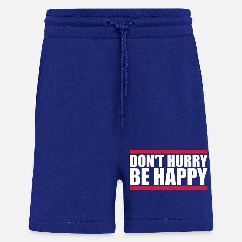 Don't hurry be happy - Shorts - made by SPREAD - Iconic Blue