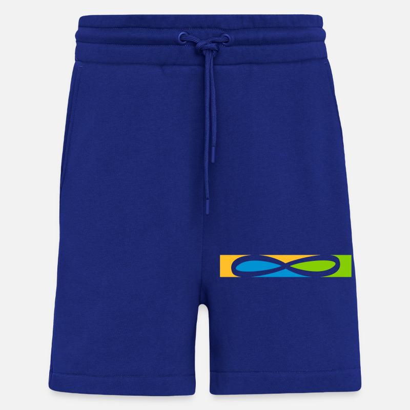Streifen Unendlich Symbol - Shorts - made by SPREAD - Iconic Blue