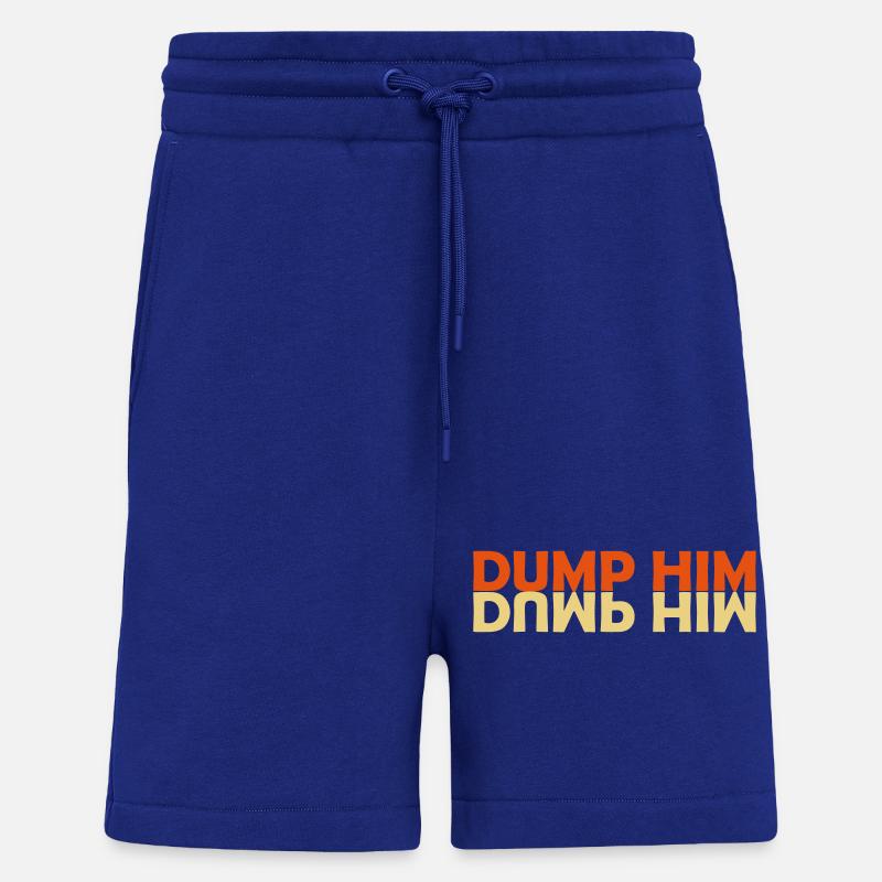 dump him Zitat Logo - Shorts - made by SPREAD - Iconic Blue