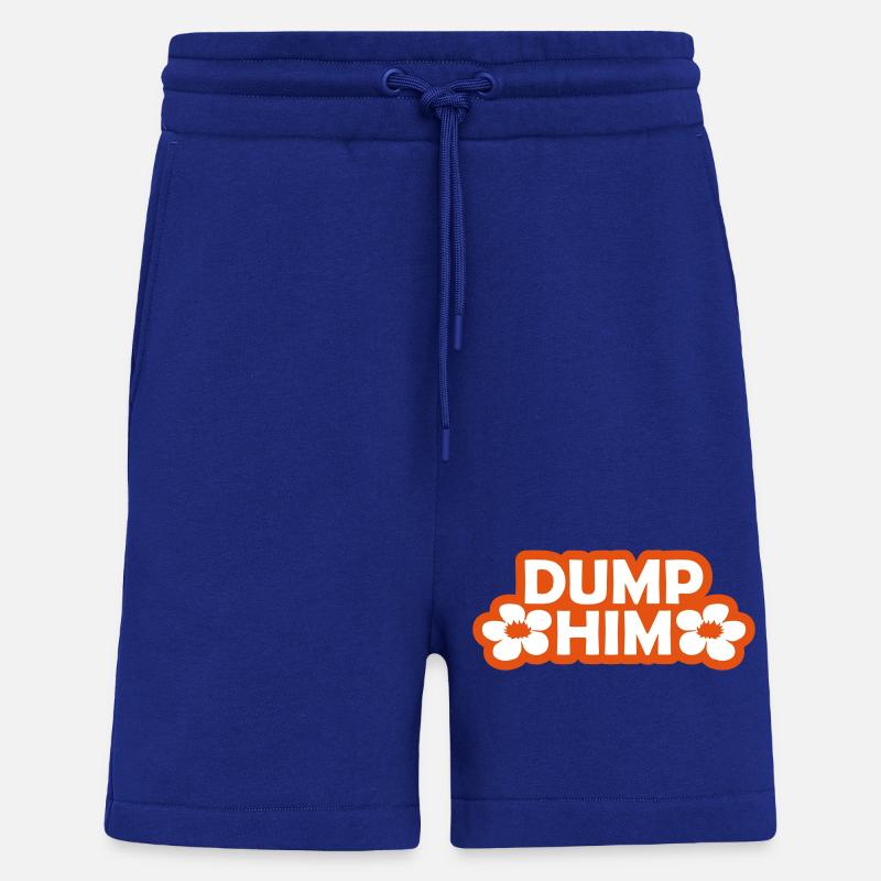 Dump Him Quote Logo - Short bio décontracté fabriqué en UE - Iconic Blue