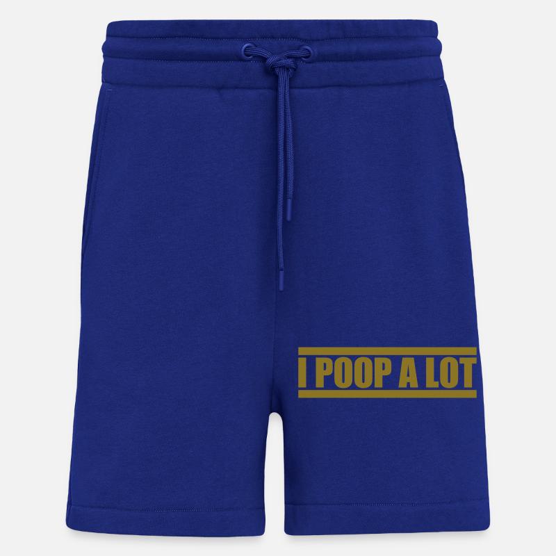 Je fais beaucoup caca - Short bio décontracté fabriqué en UE - Iconic Blue