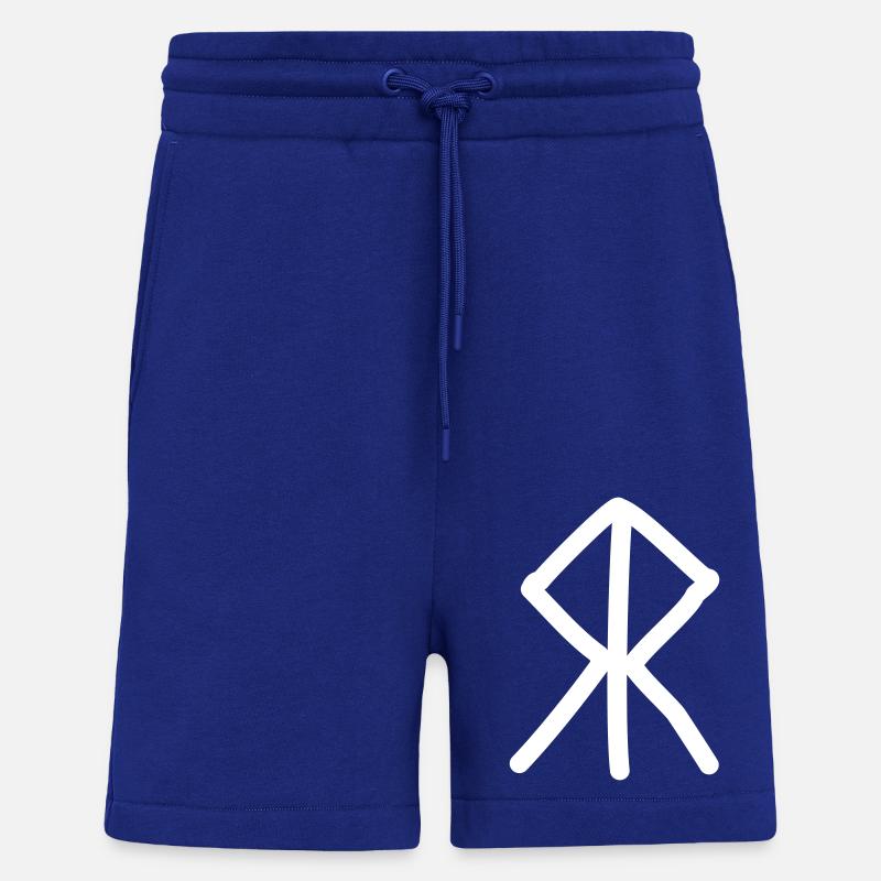 Viking Rune Courage / Courage - Shorts - made by SPREAD - Iconic Blue