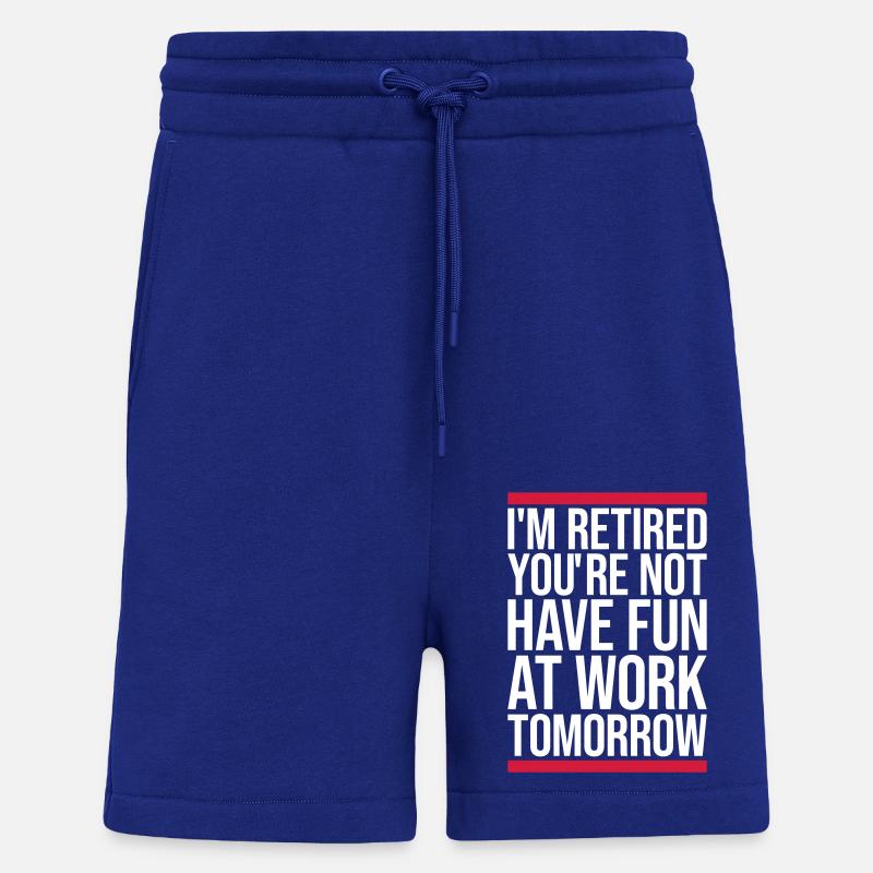 Amusez-vous au travail - Short bio décontracté fabriqué en UE - Iconic Blue