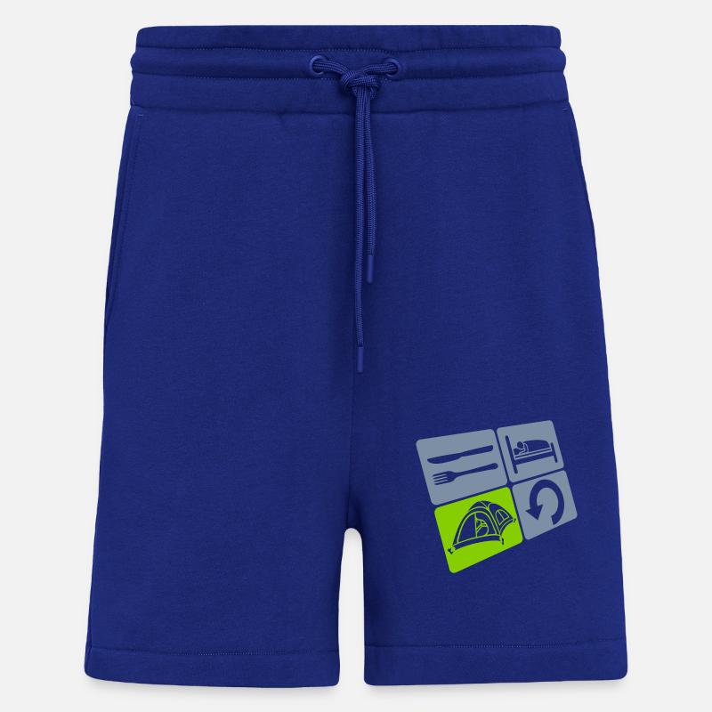 Eat Sleep Camp Repeat - Shorts - made by SPREAD - Iconic Blue