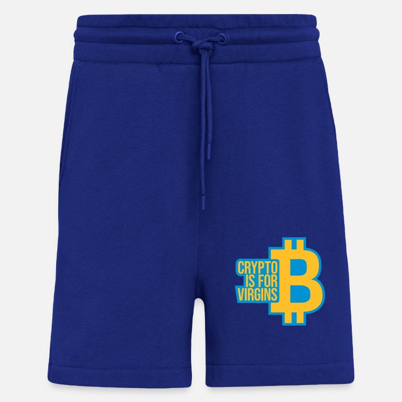 Crypto est pour les vierges - Short bio décontracté fabriqué en UE - Iconic Blue