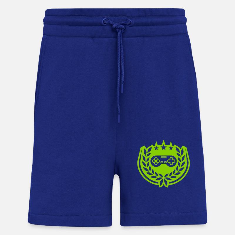 Retro Controller Stars Laurel Wreath - Shorts - made by SPREAD - Iconic Blue