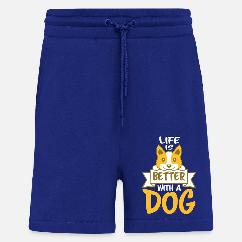 better with a dog - Shorts - made by SPREAD - Iconic Blue