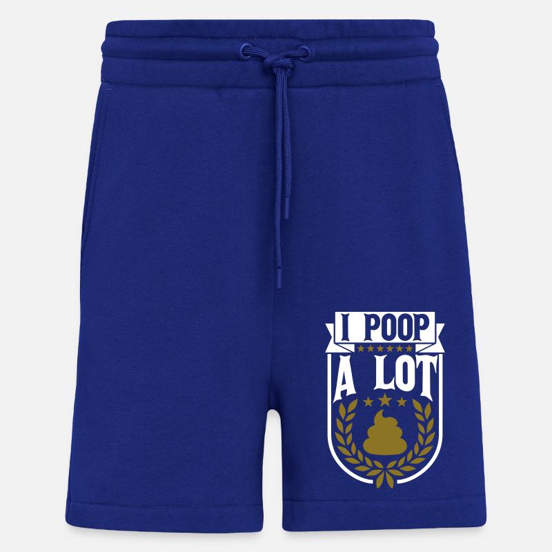 Je fais beaucoup caca - Short bio décontracté fabriqué en UE - Iconic Blue