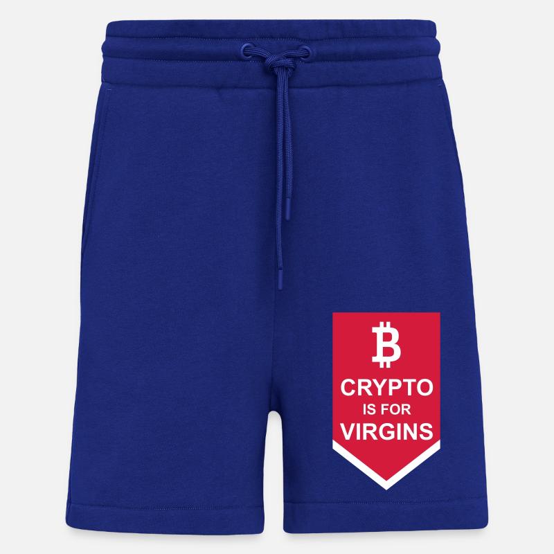 Crypto est pour les vierges - Short bio décontracté fabriqué en UE - Iconic Blue