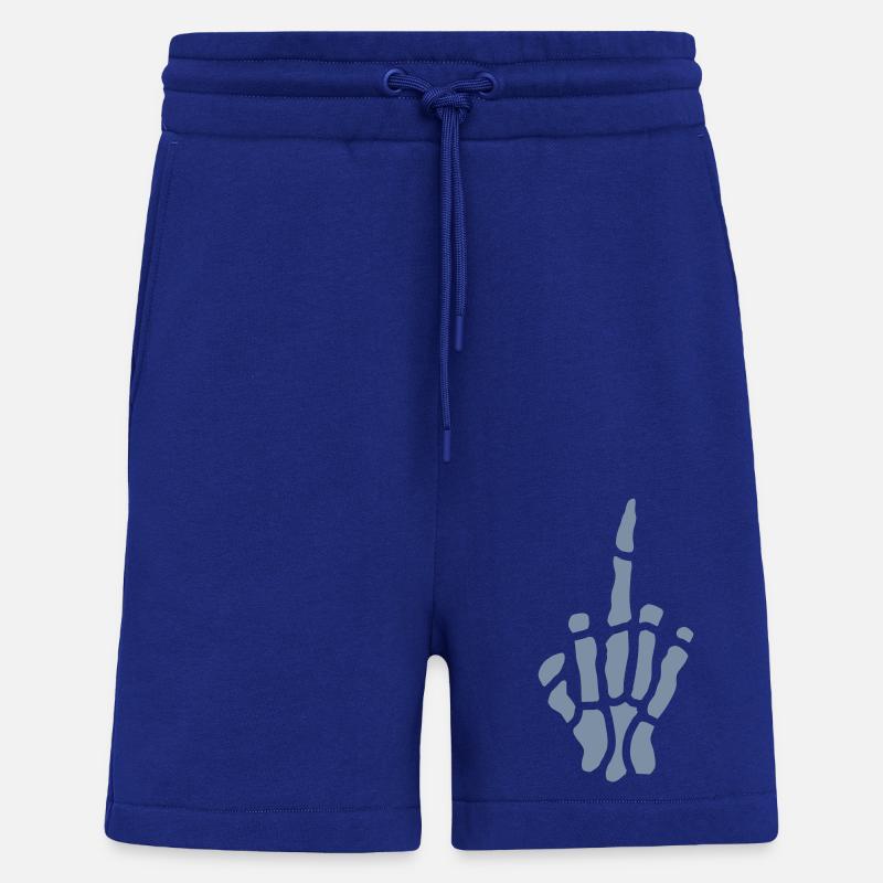 Comic Frech Mittelfinger Knochen - Shorts - made by SPREAD - Iconic Blue