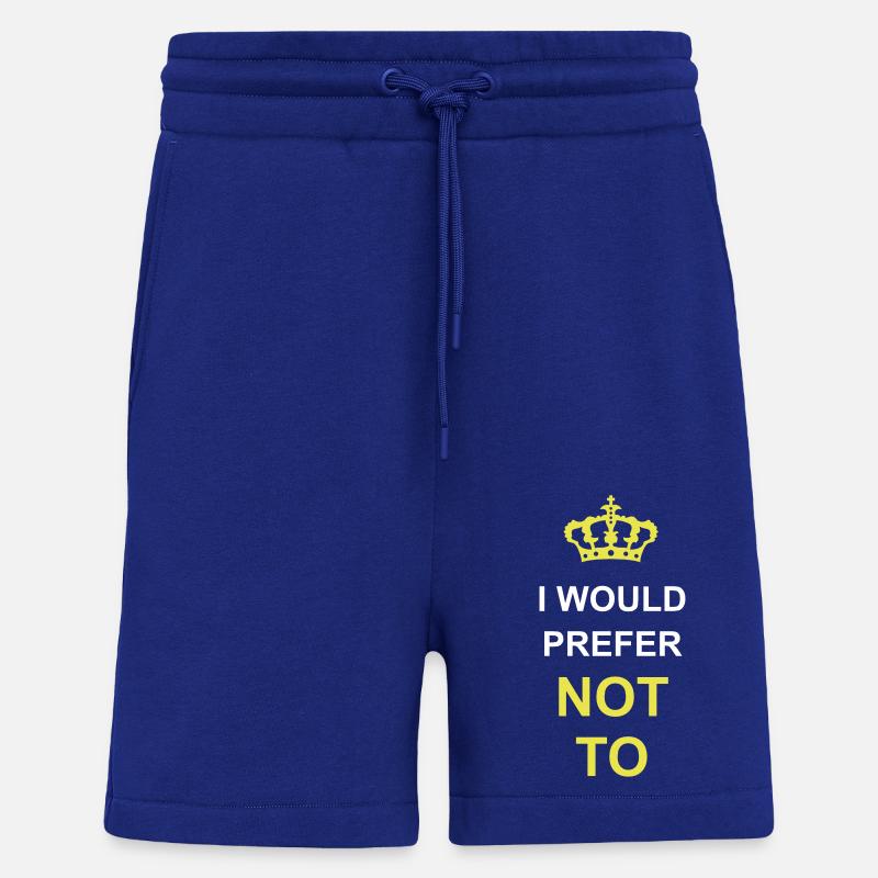 Je préfère ne pas - Short bio décontracté fabriqué en UE - Iconic Blue