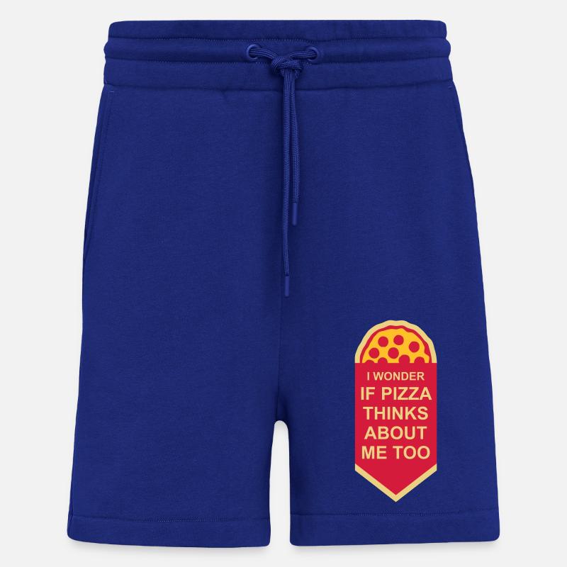 pizza thinks about me - Shorts - made by SPREAD - Iconic Blue