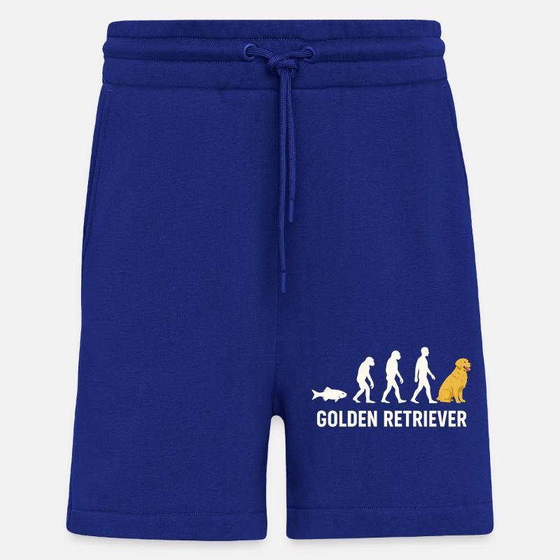 Evolution du Golden Retriever - Short bio décontracté fabriqué en UE - Iconic Blue
