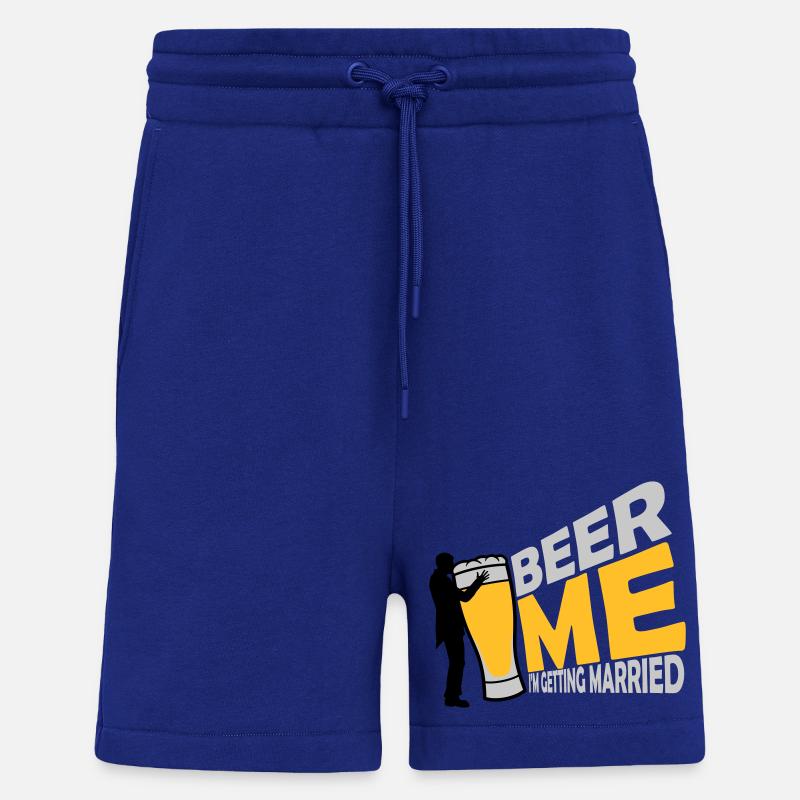 Beer Me Me marier - Short bio décontracté fabriqué en UE - Iconic Blue