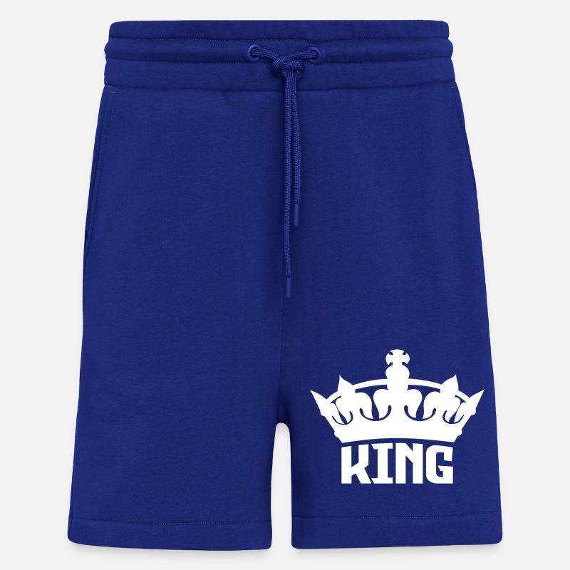 King & Queen | King - Short bio décontracté fabriqué en UE - Iconic Blue