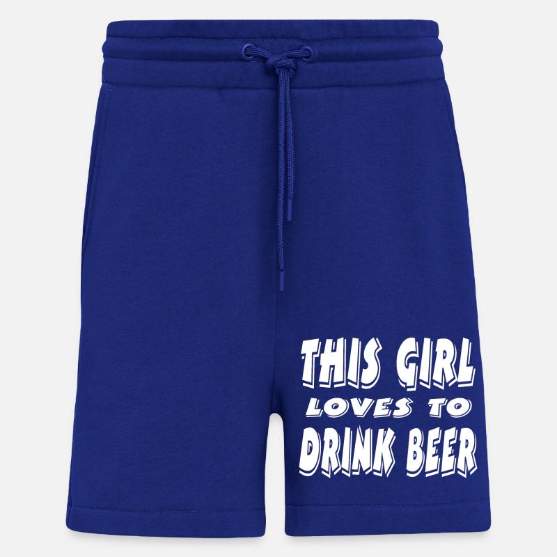 Bière - Short bio décontracté fabriqué en UE - Iconic Blue
