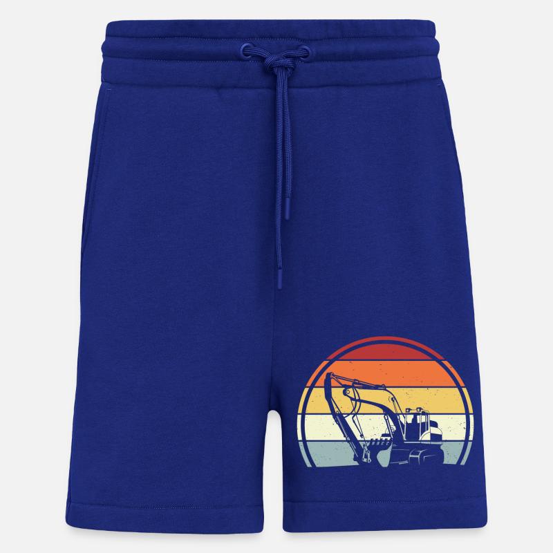 Excavatrice - Short bio décontracté fabriqué en UE - Iconic Blue