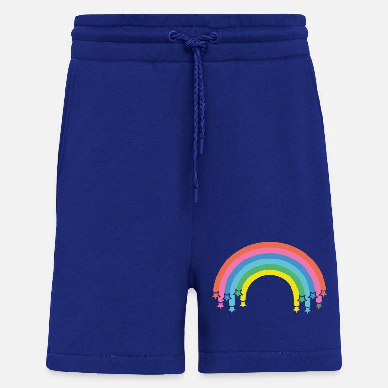 Regenbogen mit Sternen - Shorts - made by SPREAD - Iconic Blue
