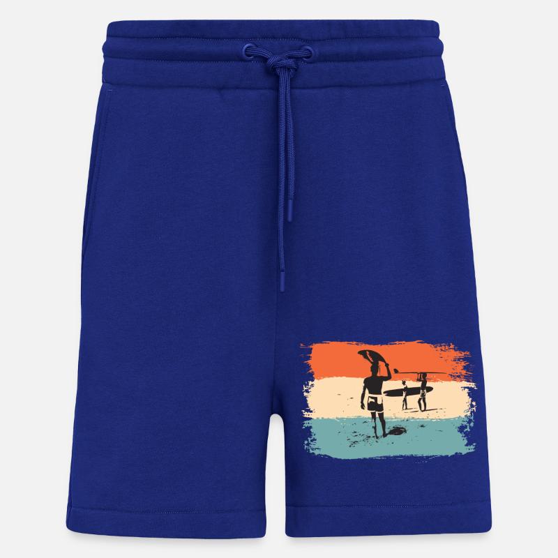 Surf, Surf, Surf, Surf, Surf - Short bio décontracté fabriqué en UE - Iconic Blue