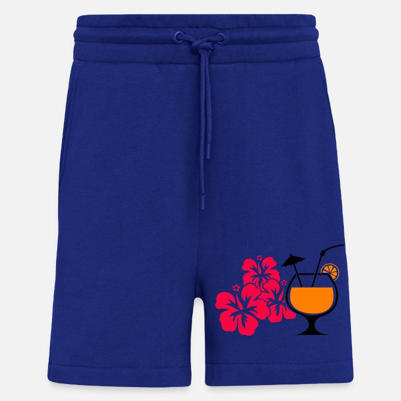 Hawaii Hibiscus Cocktail Drink - Shorts - made by SPREAD - Iconic Blue