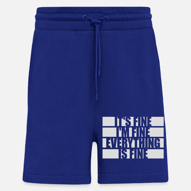 Tout va bien devis - Short bio décontracté fabriqué en UE - Iconic Blue