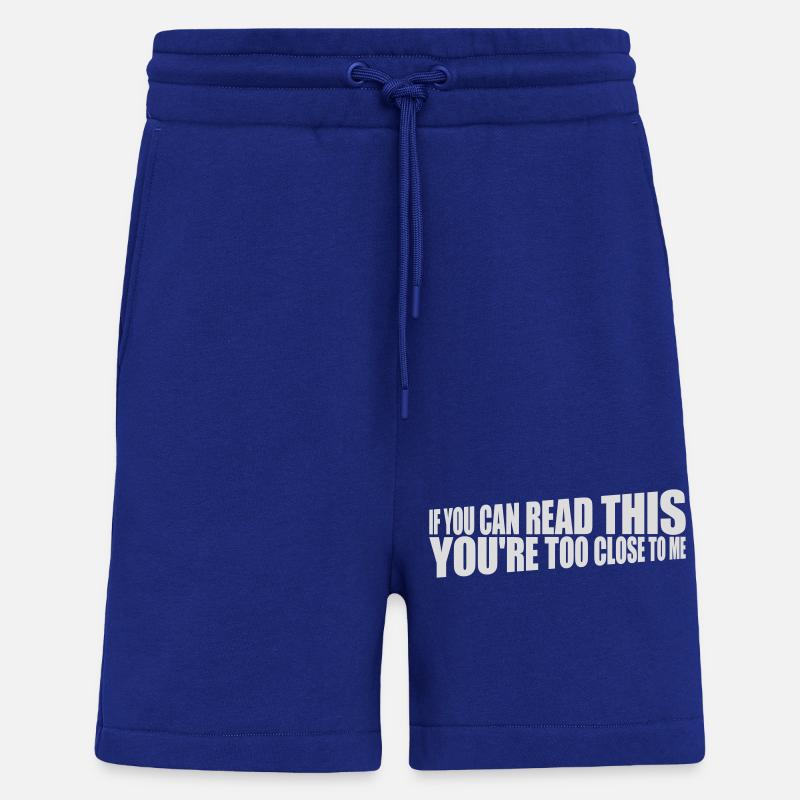 trop près de moi - Short bio décontracté fabriqué en UE - Iconic Blue