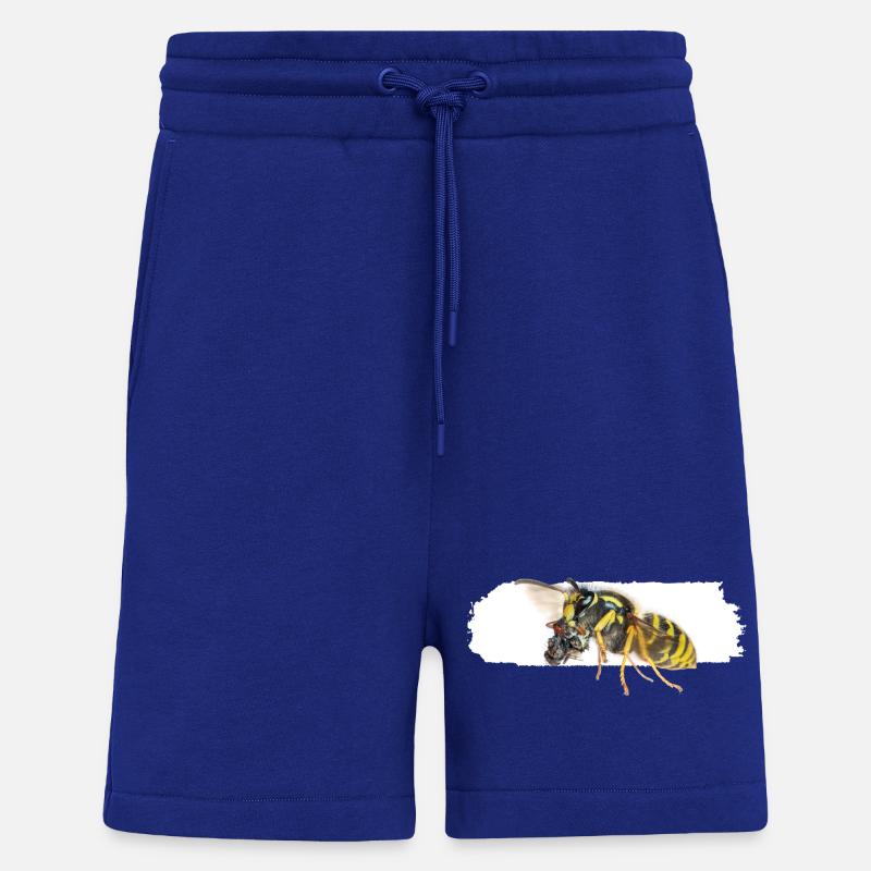 Guêpe pendant le transport - Short bio décontracté fabriqué en UE - Iconic Blue