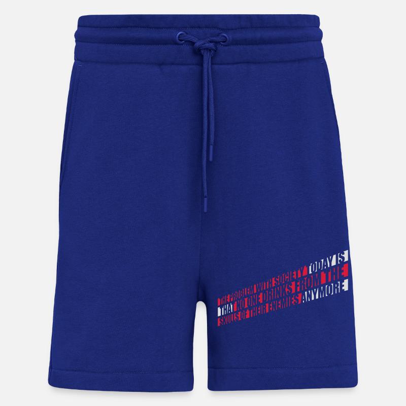 drinks from enemies skulls - Shorts - made by SPREAD - Iconic Blue