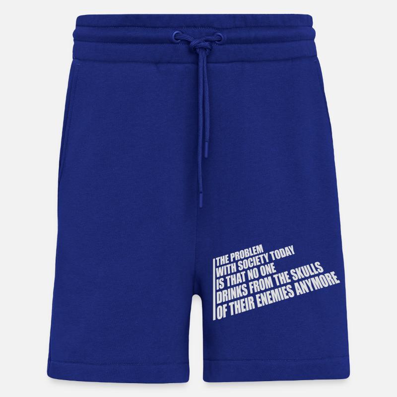 boissons de crânes ennemis - Short bio décontracté fabriqué en UE - Iconic Blue