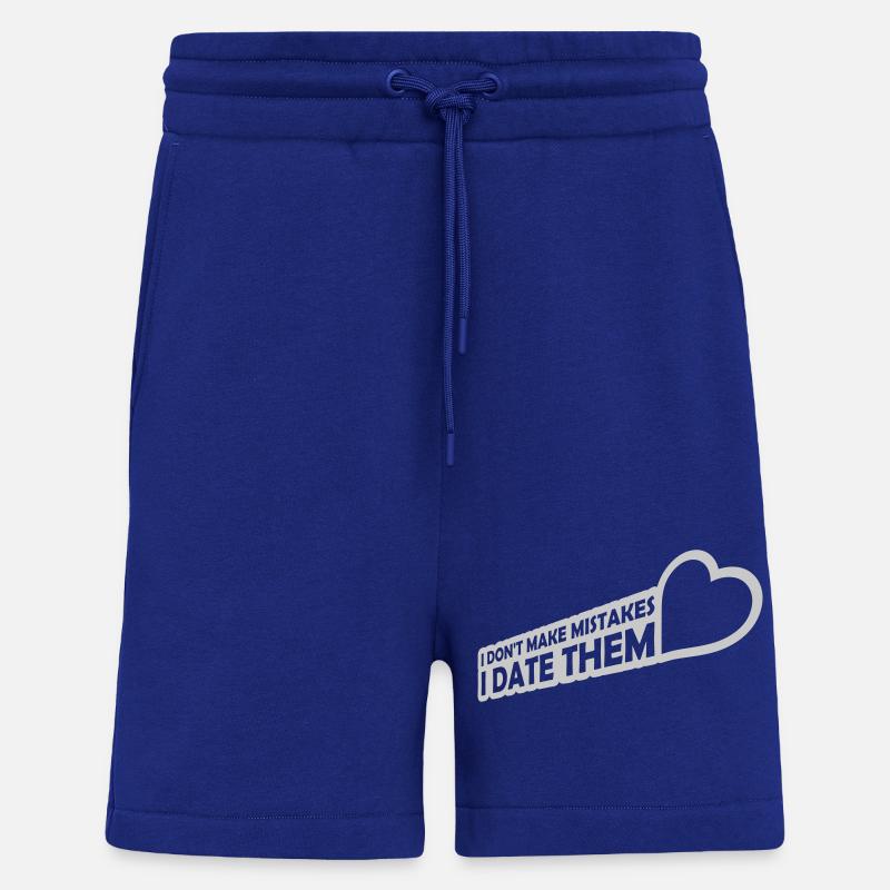 Date Mistakes Zitat Logo - Shorts - made by SPREAD - Iconic Blue