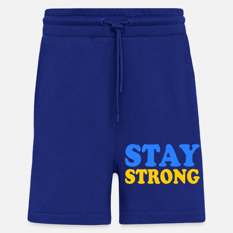 Stay strong - Short bio décontracté fabriqué en UE - Iconic Blue