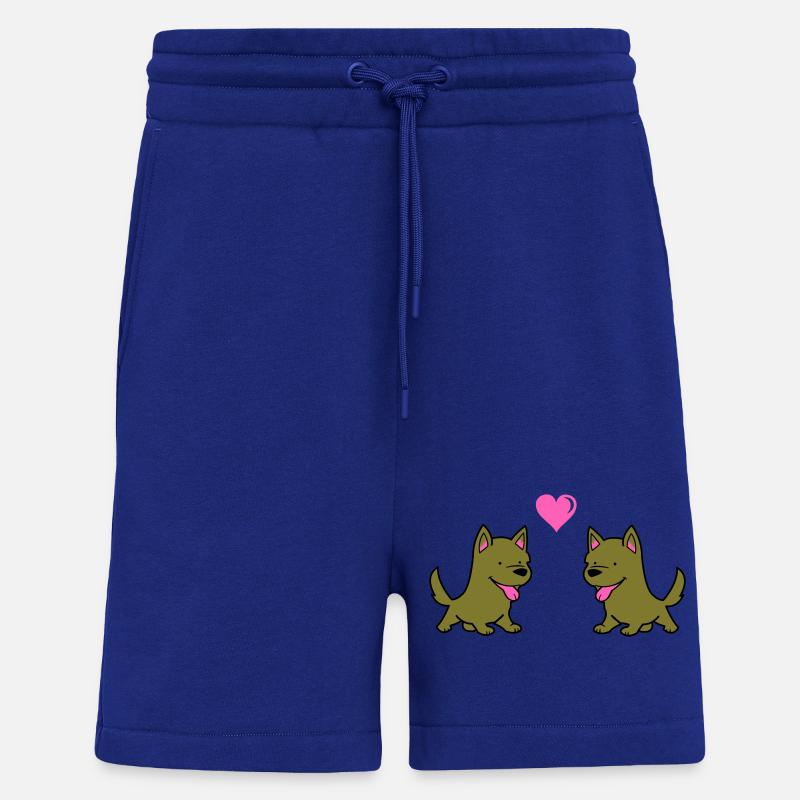 hund comic liebe - Shorts - made by SPREAD - Iconic Blue