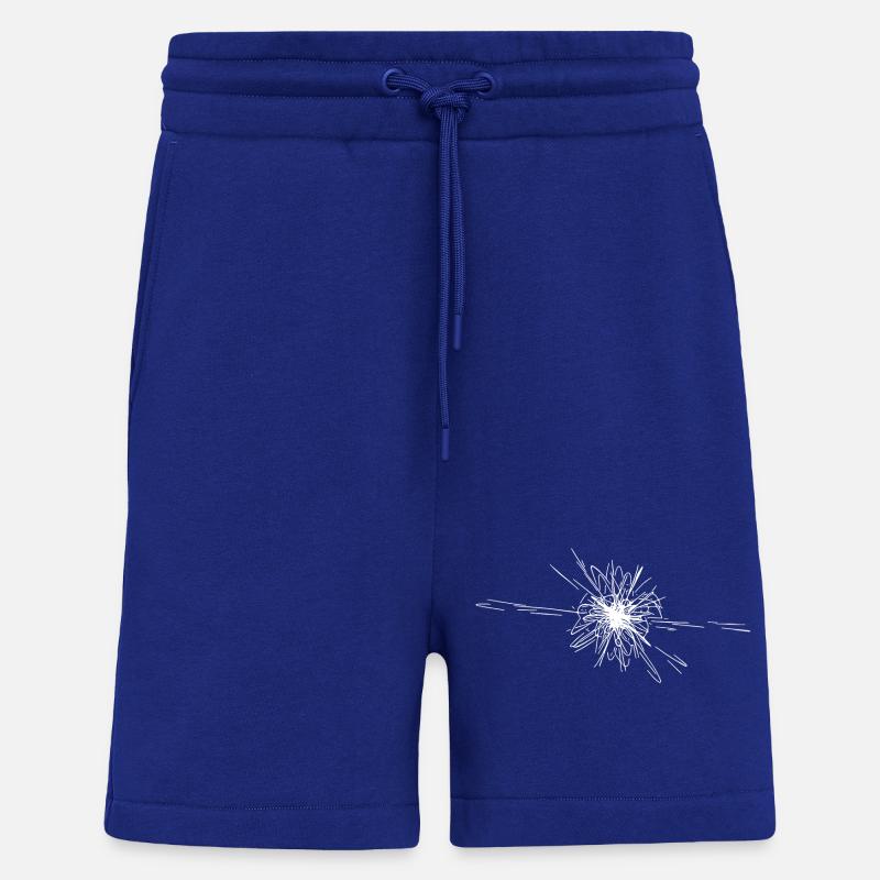 Explosion d’étoiles vectorielles Nova - Short bio décontracté fabriqué en UE - Iconic Blue
