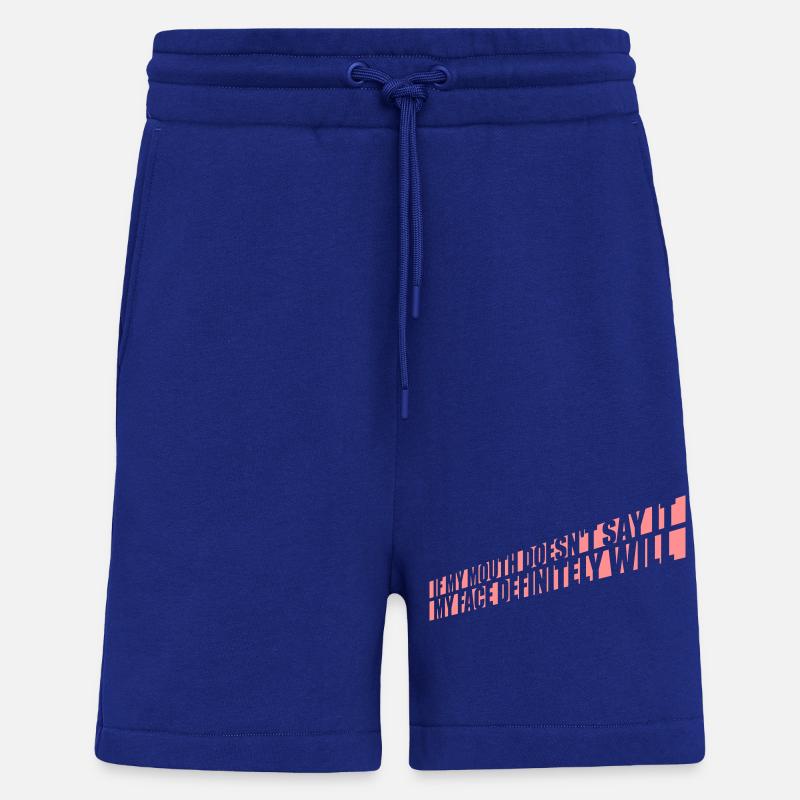 my face definitely will - Shorts - made by SPREAD - Iconic Blue