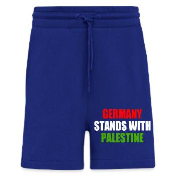 germany stands with palestine - Short bio décontracté fabriqué en UE - Iconic Blue - Devant