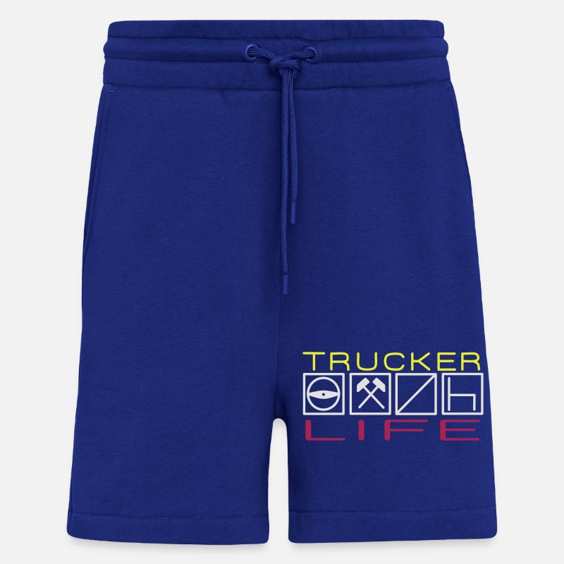 Trucker Life,Berufskraftfahrer,Fahrer, - Shorts - made by SPREAD - Iconic Blue