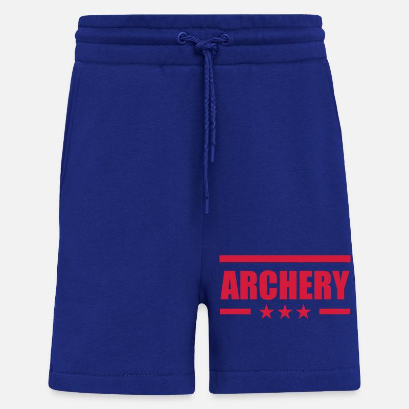 Archery / Bogenschießen / Tir à l'arc - Short bio décontracté fabriqué en UE - Iconic Blue