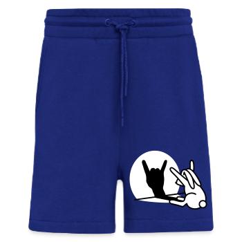 Rabbit Shadow Hand ROCK Music HARD ROCK Fan - Shorts - made by SPREAD - Iconic Blue - Front