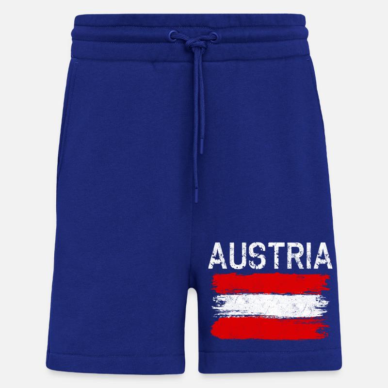 Austria Brushed Flag Grafik - Shorts - made by SPREAD - Iconic Blue