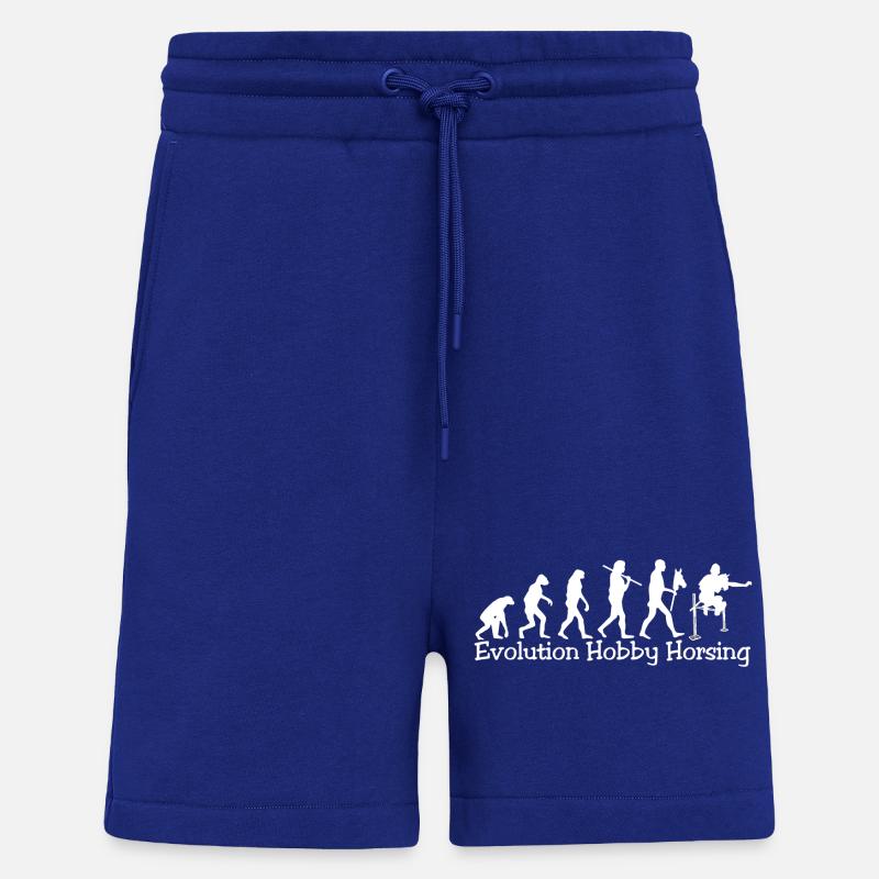 Evolution Hobby Horsing (white) - Shorts - made by SPREAD - Iconic Blue