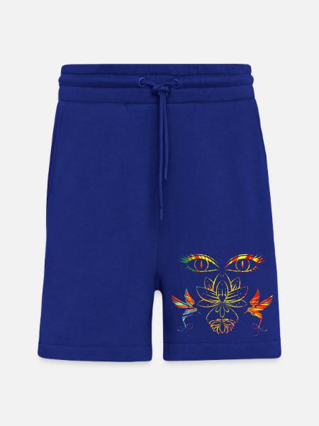 Zen face - Shorts - made by SPREAD - Iconic Blue