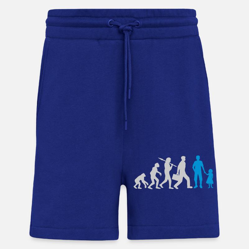 Evolution Papa Tochter Kind - Shorts - made by SPREAD - Iconic Blue